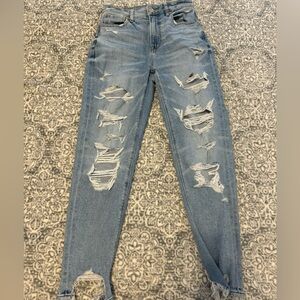 American Eagle mom jeans, size 2